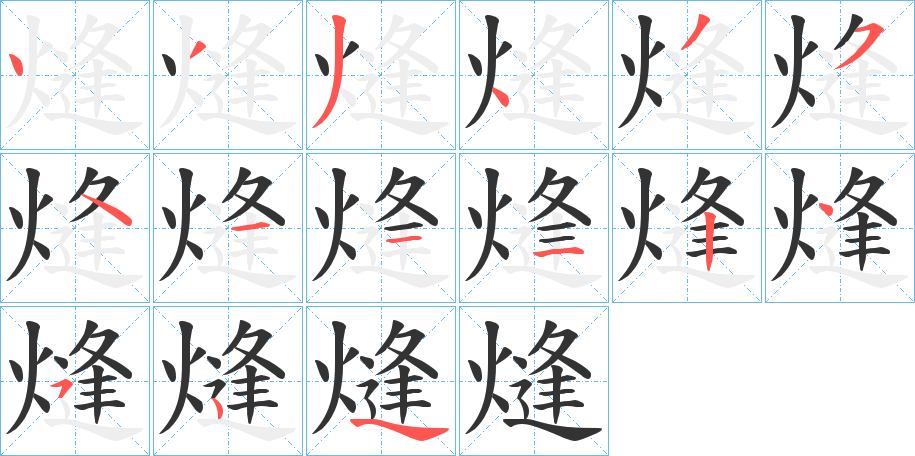 熢的筆順筆畫