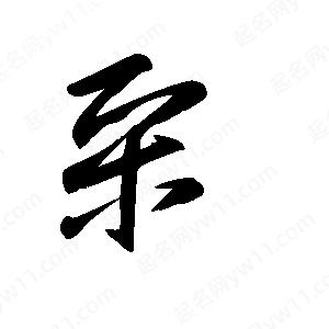 王世剛寫(xiě)的草字采